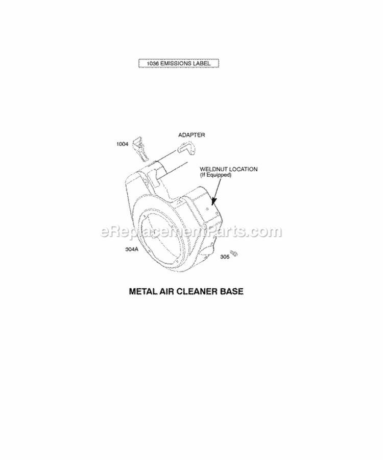 Blower Housing Diagram and Parts List for 309447-0110-E1  Briggs and Stratton Engine